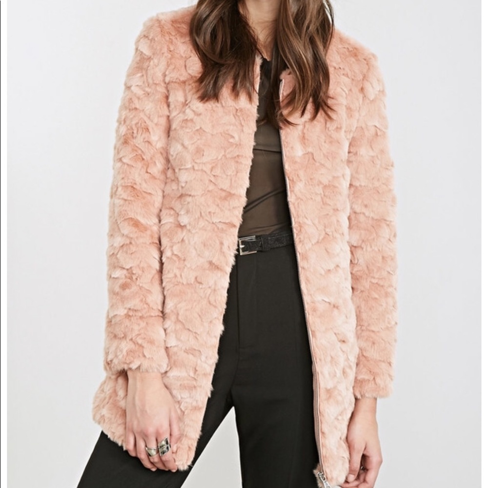 Faux fur jacket